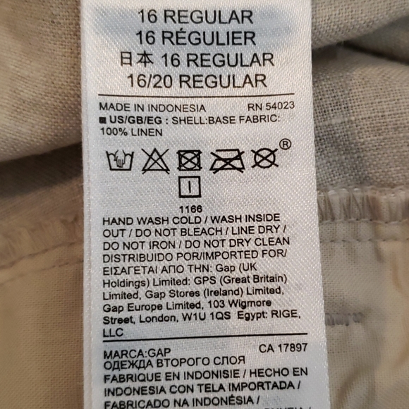 Linen Pants with Gold Shine - Picture 7 of 7